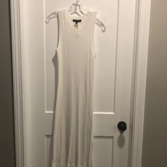 Banana Republic | Dresses | Nwt Banana Republic White Sleeveless Knit Midi  Dress | Poshmark